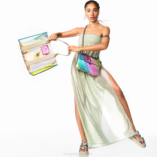 Kurt Geiger mujer sandalia london orson con cristales 2LPR428 | calzados combinación de huesos